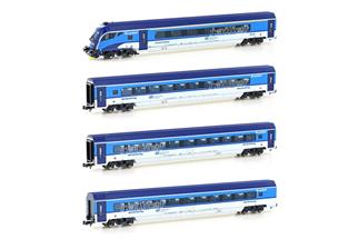 Hobbytrain N CD Reisezugwagen-Grundset Railjet, Ep. VI, 4-tlg.