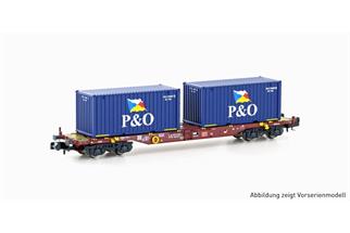 Hobbytrain N DB AG Containertragwagen Sgjkkmms 699, P&O, Ep. VI