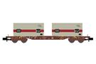 Hobbytrain N DB Containertragwagen Sgjkkmms 699, DB/TFG, Ep. IV