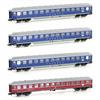 Hobbytrain N DB Reisezugwagen-Set 2 Touropa, Ep. IIIb, 4-tlg.