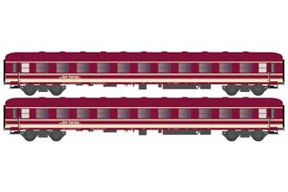 Hobbytrain N Euro-Express Liegewagen-Set Bcm 243, Ep. VI, 2-tlg.