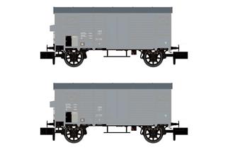Hobbytrain N SBB gedecktes Güterwagen-Set K2, Ep. II, 2-tlg.