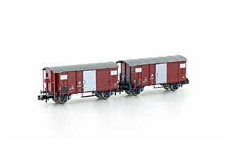 Hobbytrain N SBB gedecktes Güterwagen-Set K2, Ep. III, 2-tlg.