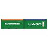 Igra Model H0 20' Open-Top-Containerset Evergreen/UASC, 2-tlg.