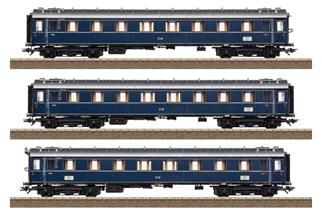 (INS) Trix H0 (DC) DB Reisezug-Wagenset F 14 Dom-Pfeil, Ep. III, 3-tlg. (Club) (INS) Trix H0 (DC) DB Reisezug-Wagenset F 14 Dom-Pfeil, Ep. III, 3-tlg. (Club)