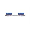 Jouef H0 SNCF Containertragwagen Sgss, 2x20'-Coil-Container Spedirail, Ep. V