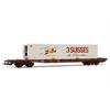 Jouef H0 SNCF Containertragwagen Sgss, 3 Suisses, Ep. V