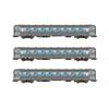 Jouef H0 SNCF Reisezugwagen-Set DEV Inox A8/A3B5/A5s, Ep. III, 3-tlg.