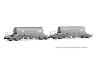 Jouef H0 SNCF Schwenkdachwagen Taoos, DMI - Saint Gobain, Ep. V, 2-tlg.