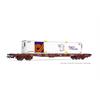 Jouef H0 TOUAX Containertragwagen S70, SwapBody Rail Route, Ep. VI