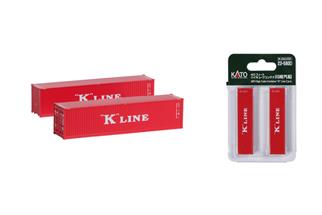Kato N 40'-Highcube-Container, K Line (Inhalt: 2 Stk.)