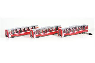 Kato N RhB Bernina-Express Wagenset 1, 3-tlg. {74056}