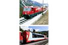 Kato N RhB Reisezug-Grundset Ge 4/4 III 647 mit Glacier Express, 3-tlg.