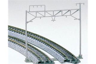 Kato N Unitrack Oberleitungsmasten, 2-gleisig (Inhalt: 8 Stk.) [23-060]