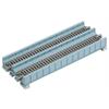 Kato N Unitrack WS186T Blechträgerbrücke hellblau 186 mm, 2-gleisig {77217}