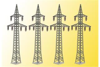 Kibri H0 Deko-Set Strommasten (Inhalt: 4 Stk.)