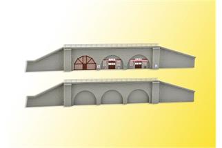 Kibri N/Z Bahndamm Stützmauern (Inhalt: 2 Stk.)