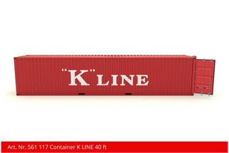 Kiss 1 40'-Container K Line, rot