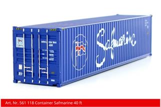 Kiss 1 40'-Container Safmarine, blau