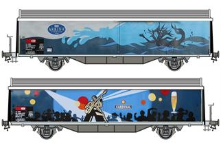 Kiss 1 SBB Güterwagen Hbils-vy 21 RIV 85 SBB-CFF 237 0 266-8 Arkina/Cardinal