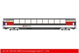 Kiss 1 SBB Panoramawagen Apm 61, ICN