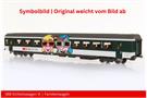 Kiss 1 SBB Personenwagen EW IV B, Familienwagen grün/grau, verkürzt