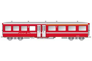 KISS IIm BVZ Mitteleinstiegswagen B 2273, rot mit silbernem Strich