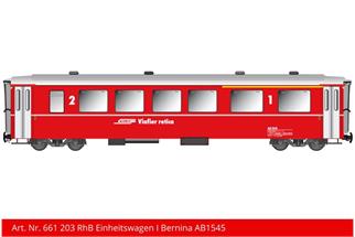 Kiss IIm (Digital) RhB Einheitswagen I AB 1545, kurz rot