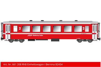 Kiss IIm (Digital) RhB Einheitswagen I B 2454, kurz neurot