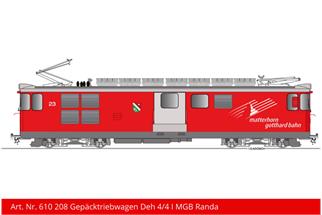 Kiss IIm (Sound) MGB Zahnrad-Gepäcktriebwagen Deh 4/4 23 Randa, ex BVZ