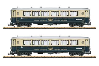 LGB IIm CIWL/MOB Salonwagen-Set 2 Golden Mountain Pullman Express, Ep. II, 2-tlg.