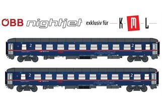 LS Models H0 (AC) SBB/ÖBB Liegewagen-Set Bvcmbz, silberne Türen, 2-tlg. (Sonderserie CH)