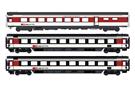 LS Models H0 (AC) SBB Reisezug-Wagenset 2 EC 8/9 Hamburg - Zürich, Ep. VI, 3-tlg.
