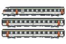 LS Models H0 (AC) SNCF Wagenset VU/VTU, Corail, Ep. IV, 3-tlg.