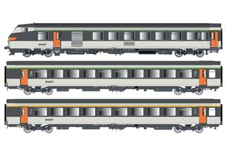 LS Models H0 (AC) SNCF Wagenset VU/VTU, Corail, Ep. IV-V, 3-tlg.