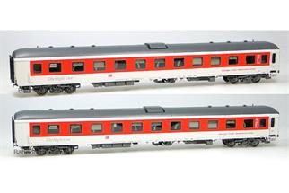 LS Models H0 CNL Schlafwagenset Aurora Bpm 875.0 weiss/rot 2-tlg.