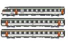 LS Models H0 (DC) SNCF Wagenset VU/VTU, Corail, Ep. IV, 3-tlg.