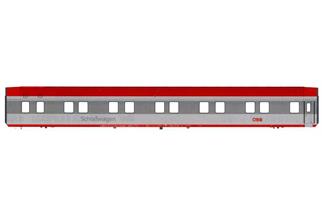 LS Models H0 ÖBB WLAmz 71-71, grau/hellgrau,rotes Dach, Schlafwagen Anschrift, neues Logo