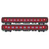 LS Models H0 rail in-club Personenwagen-Set UIC-X Sombrero/Grotti Ticinese, Ep. V, 2-tlg.