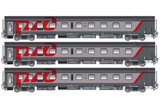 LS Models H0 RZD Schlafwagenset WLABmz Moskau - Berlin - Paris, 3-tlg. CH-FPC