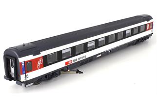 LS Models H0 SBB Reisezugwagen EC Bpm 61, 2. Klasse, weiss/rot/schwarz, Ep. VI