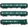 LS Models H0 SNCB Reisezugwagen-Set B11/B11/B7D, Ep. IV, 3-tlg.