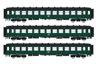 LS Models H0 SNCB Reisezugwagen-Set I2 B/B/B, Ep. IIIc, 3-tlg.