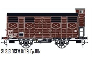 LS Models H0 SNCF gedeckter Güterwagen OCEM Kf 19, Ep.IIIb