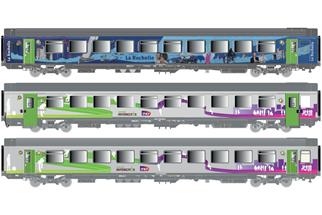 LS Models H0 SNCF Personenwagen-Set Corail VTU Intercités/La Rochelle, 3-tlg.