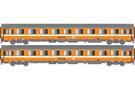 LS Models H0 SNCF Personenwagen-Set VSE A9u/A9u, Ep. IV, 2-tlg.