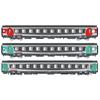 LS Models H0 SNCF Reisezugwagen-Set Corail A9tu/B10½tu/B11u, AQUALYS, Ep. V-VI, 3-tlg.