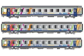 LS Models H0 SNCF Wagenset VTU Alsace-Design, 3-tlg.