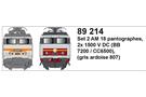 LS Models H0 Stromabnehmer AM 18, gris ardoise 807, zu BB 7200/CC 6500 (Inhalt: 2 Stk.)