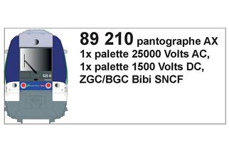 LS Models H0 Stromabnehmer AX, zu BGC Bi-mode (Inhalt: 2 Stk.)